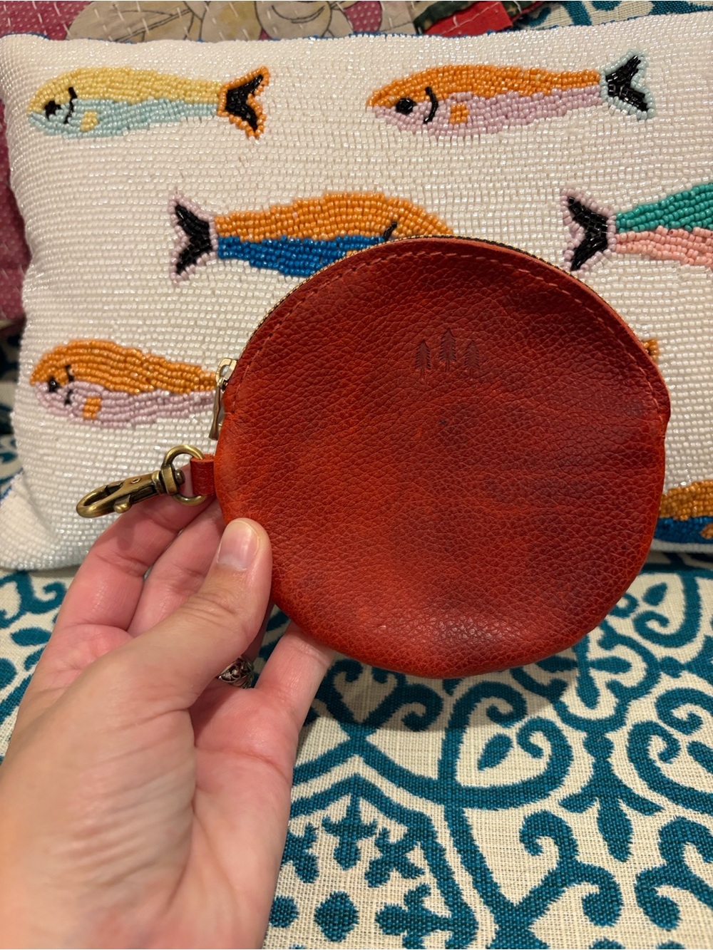 BNNU Portland Leather Gordita Pouch Chili Red 🌶️